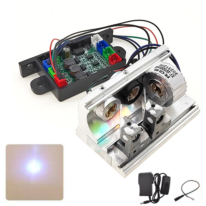 638nm 520nm 450nm RGB Synthetic White Laser Mdoule 500mW Laser TTL Modulation
